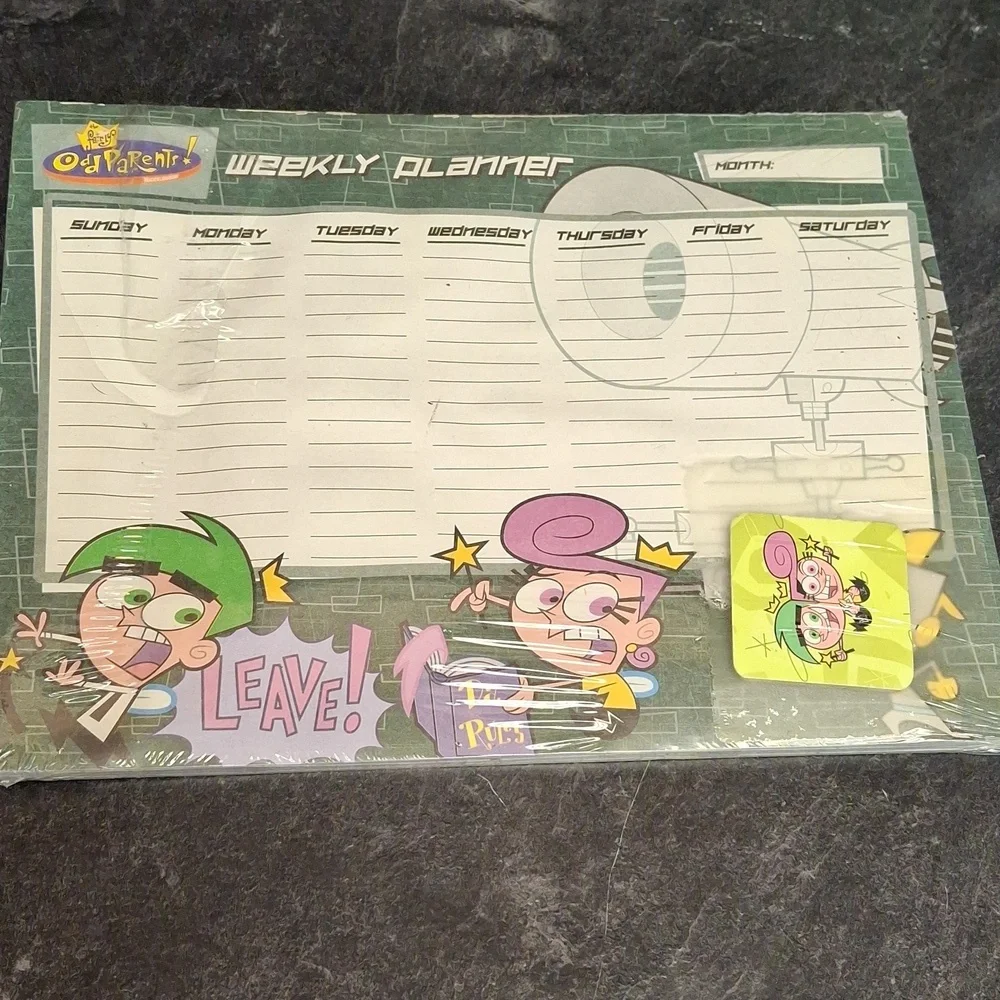 Nickelodeon Fairly OddParents Green and Purple Planner